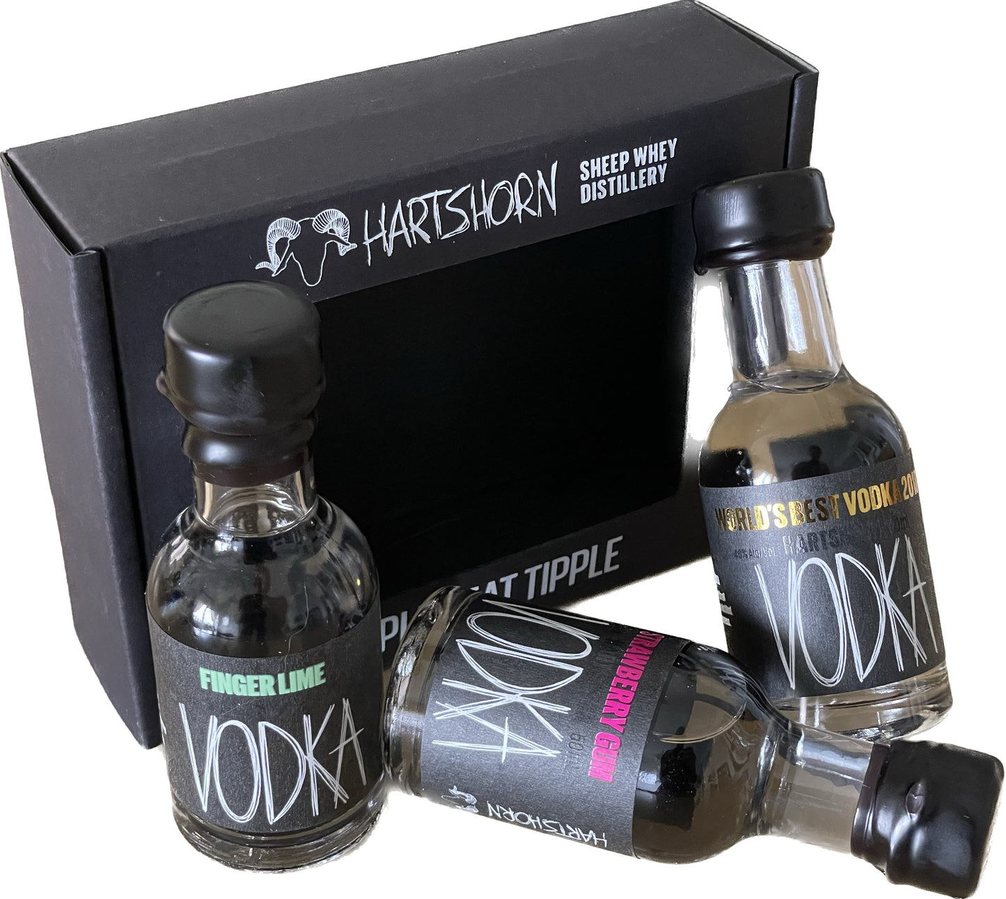 Hartshorn Vodka Triple Tasting Pack 150ml 40% abv