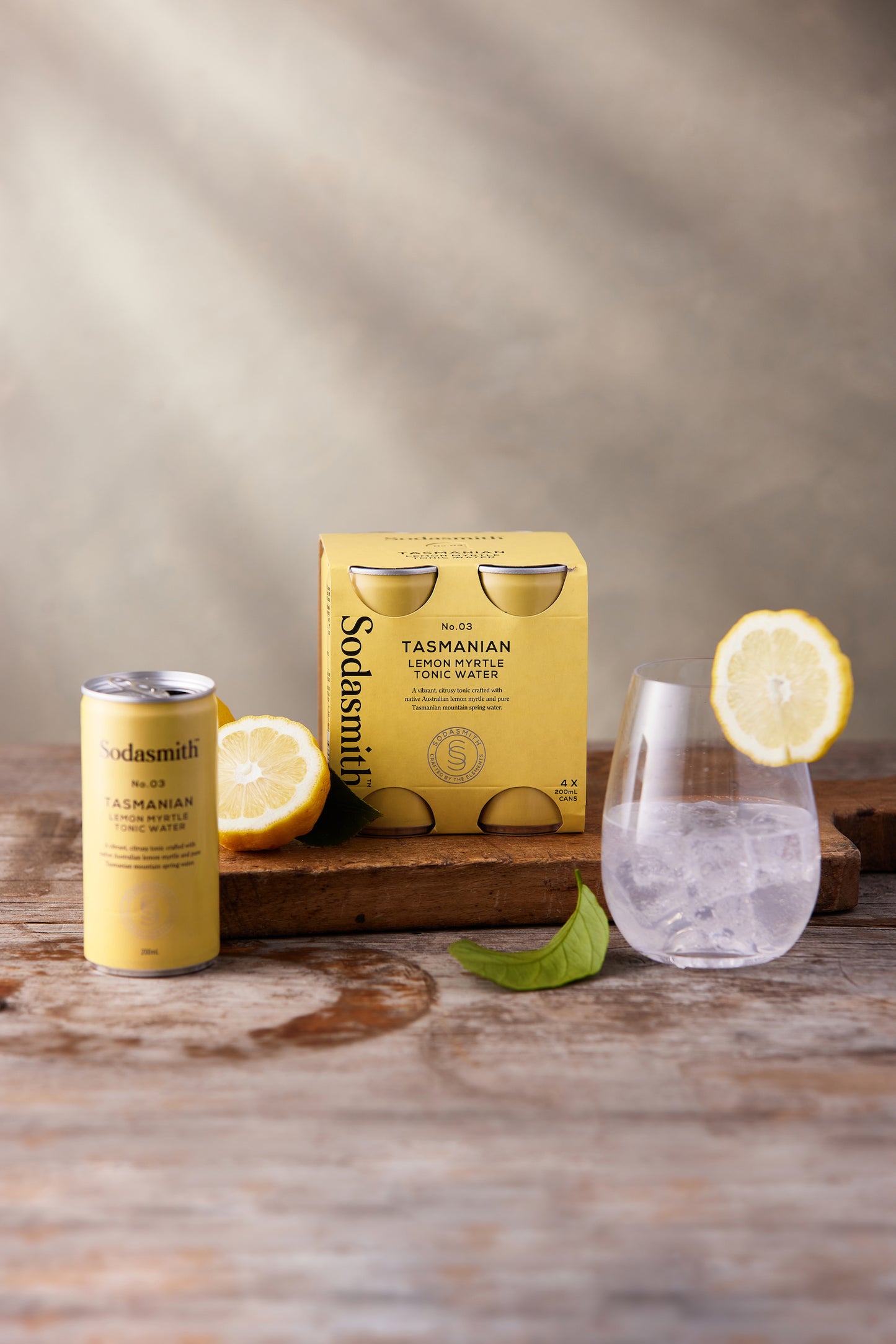 Sodasmith No.3 Lemon Myrtle Tonic Water 200ml 4 Pack