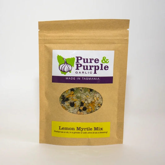 Purple Garlic Salt, Lemon/Myrtle Pack 50g