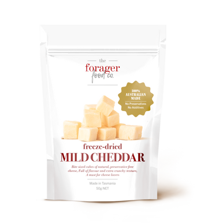 Forager Freeze Dried Mild Cheddar Cheese (Box of 8)